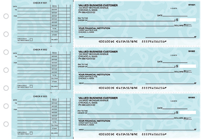 Curly Swirls Accounts Payable Business Checks