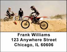 Motorcross Cycles Address Labels