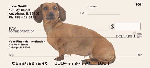 Dachshund Personal Checks