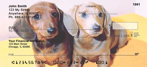 Dachshund Puppies Personal Checks