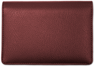 Burgundy Top Stub Checkbook Cover