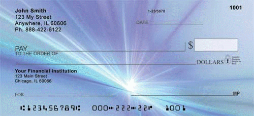 Spark of Blue Personal Checks