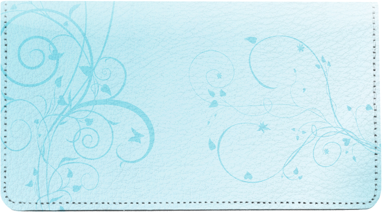 Vines Leather Checkbook Cover