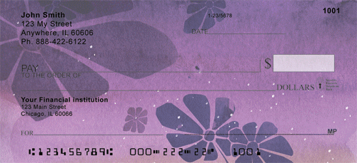 Deep Purple Dreams Personal Checks