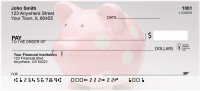 Pink Polka Dot Piggy Personal Checks | BBC-36