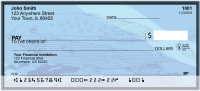 In Aqua Blue Waters Personal Checks | BBC-94