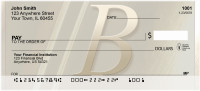 Golden Monogram B Personal Checks | BBI-40