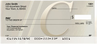 Golden Monogram C Personal Checks | BBI-41