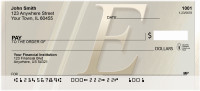 Golden Monogram E Personal Checks | BBI-43