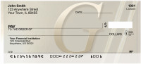 Golden Monogram G Personal Checks | BBI-45