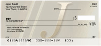 Golden Monogram J Personal Checks | BBI-48