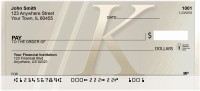Golden Monogram K Personal Checks | BBI-49