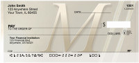 Golden Monogram M Personal Checks | BBI-51