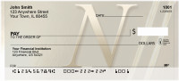 Golden Monogram N Personal Checks | BBI-52