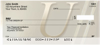 Golden Monogram U Personal Checks | BBI-59