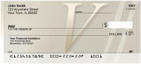 Golden Monogram V Personal Checks | BBI-60