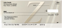 Golden Monogram Z Personal Checks | BBI-64