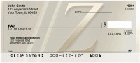 Golden Monogram Z Personal Checks | BBI-64