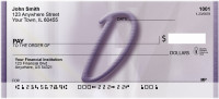 Prosperous Purple Monogram D Personal Checks | BBI-68