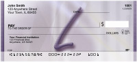 Prosperous Purple Monogram L Personal Checks | BBI-76