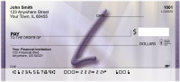 Prosperous Purple Monogram L Personal Checks | BBI-76