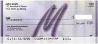 Prosperous Purple Monogram M Personal Checks | BBI-77