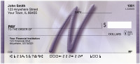 Prosperous Purple Monogram N Personal Checks | BBI-78