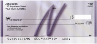 Prosperous Purple Monogram N Personal Checks | BBI-78