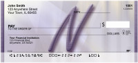 Prosperous Purple Monogram N Personal Checks | BBI-78