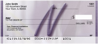 Prosperous Purple Monogram N Personal Checks | BBI-78