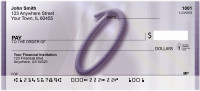 Prosperous Purple Monogram O Personal Checks | BBI-79