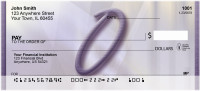 Prosperous Purple Monogram O Personal Checks | BBI-79