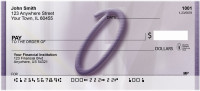 Prosperous Purple Monogram O Personal Checks | BBI-79