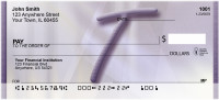Prosperous Purple Monogram T Personal Checks | BBI-84