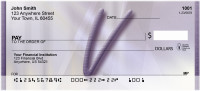 Prosperous Purple Monogram V Personal Checks | BBI-86