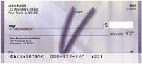 Prosperous Purple Monogram V Personal Checks | BBI-86