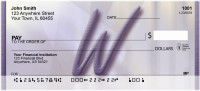 Prosperous Purple Monogram W Personal Checks | BBI-87