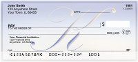 Softly Monogram K  Personal Checks | BBJ-02