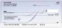 Softly Monogram P  Personal Checks | BBJ-07