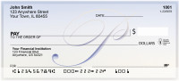 Softly Monogram P  Personal Checks | BBJ-07