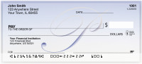 Softly Monogram P  Personal Checks | BBJ-07