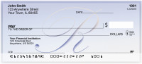 Softly Monogram R  Personal Checks | BBJ-09