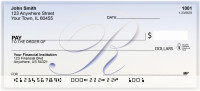 Softly Monogram R  Personal Checks | BBJ-09