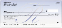 Softly Monogram R  Personal Checks | BBJ-09