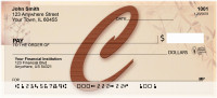 Strength And Longevity Monogram C Personal Checks | BBJ-20