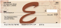 Strength And Longevity Monogram E Personal Checks | BBJ-22