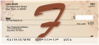 Strength And Longevity Monogram F Personal Checks | BBJ-23