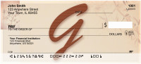 Strength And Longevity Monogram G Personal Checks | BBJ-24