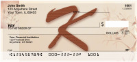 Strength And Longevity Monogram K Personal Checks | BBJ-28