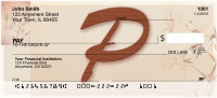 Strength And Longevity Monogram P Personal Checks | BBJ-33